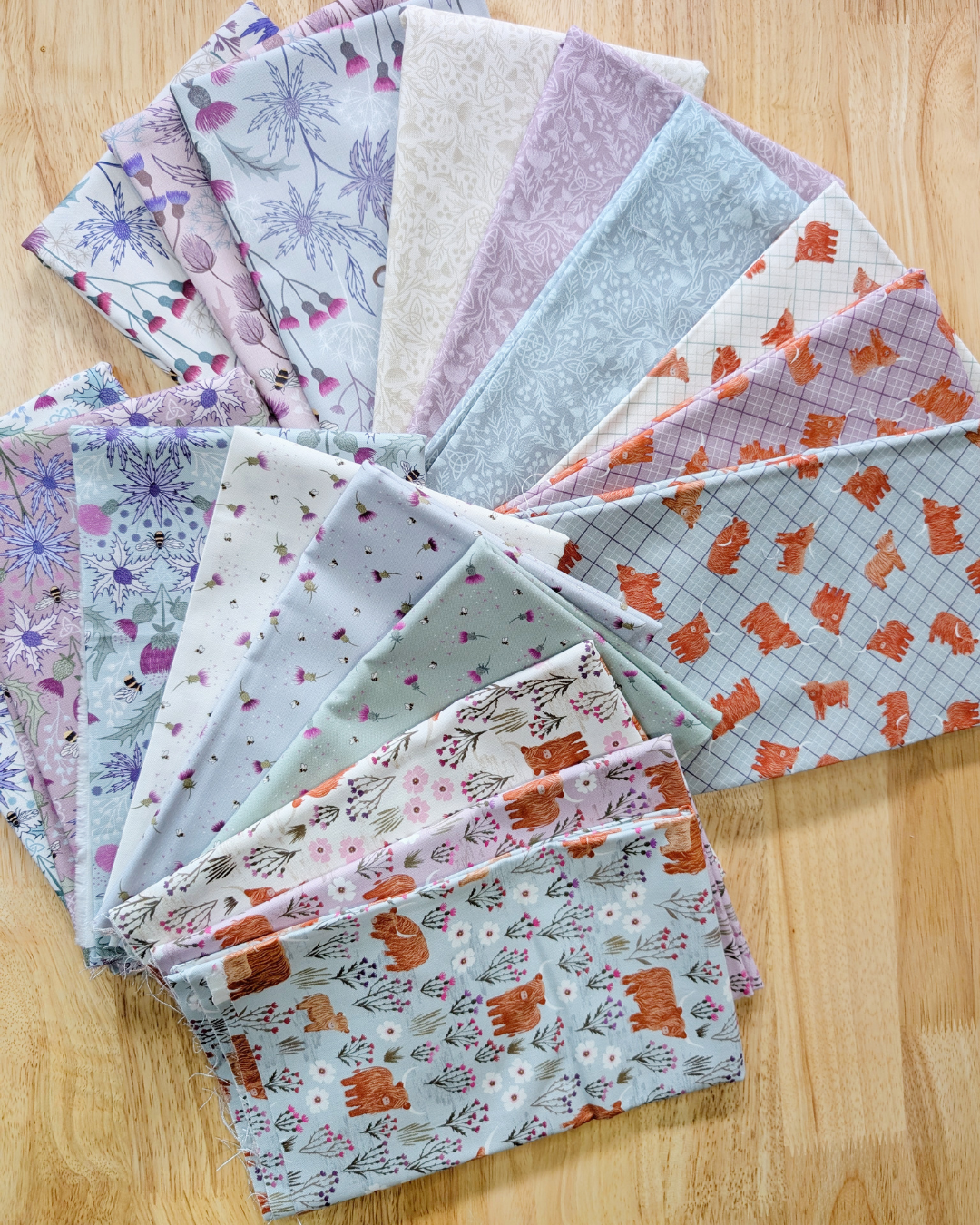 Celtic Summer Fat Quarter Bundle - 18 Charming Cottagecore Fabrics