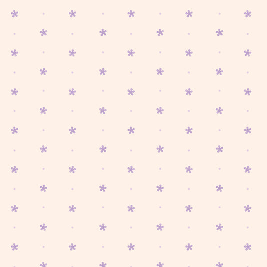 Retro Meadow Dotty Fabric in Salt - Cloud9 Organic Quilting Cotton