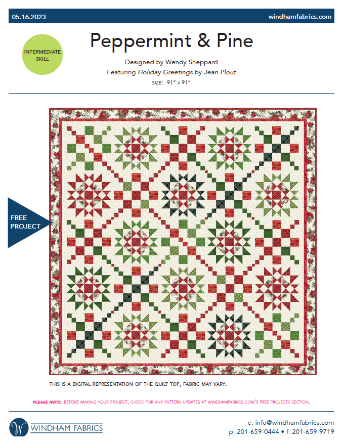 Jolly Christmas Fat Quarter Bundle - 12 Classic Holiday Fabrics