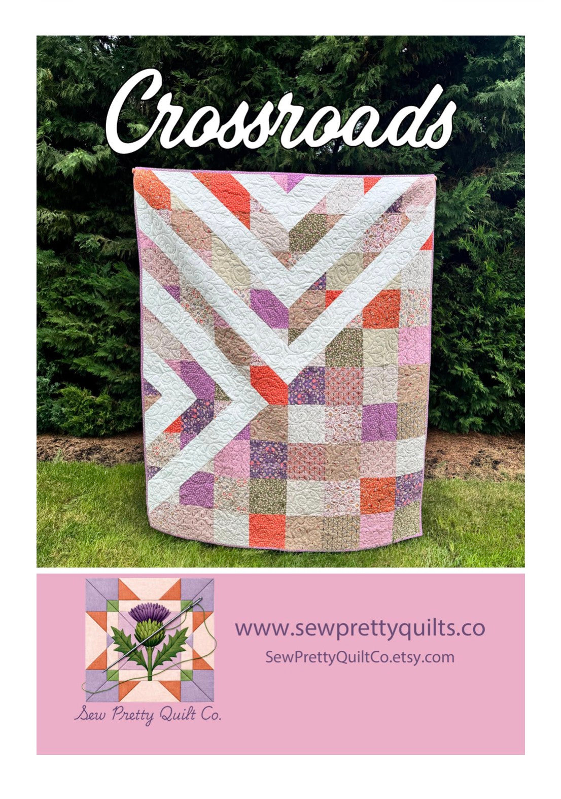 Crossroads Quilt Kit with Isabella Arts & Crafts Floral Fabrics