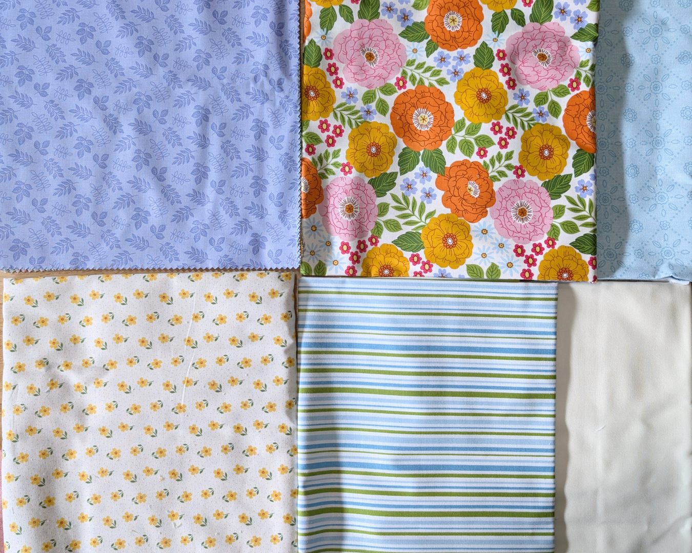 Plaid and Posies Quilt Kit