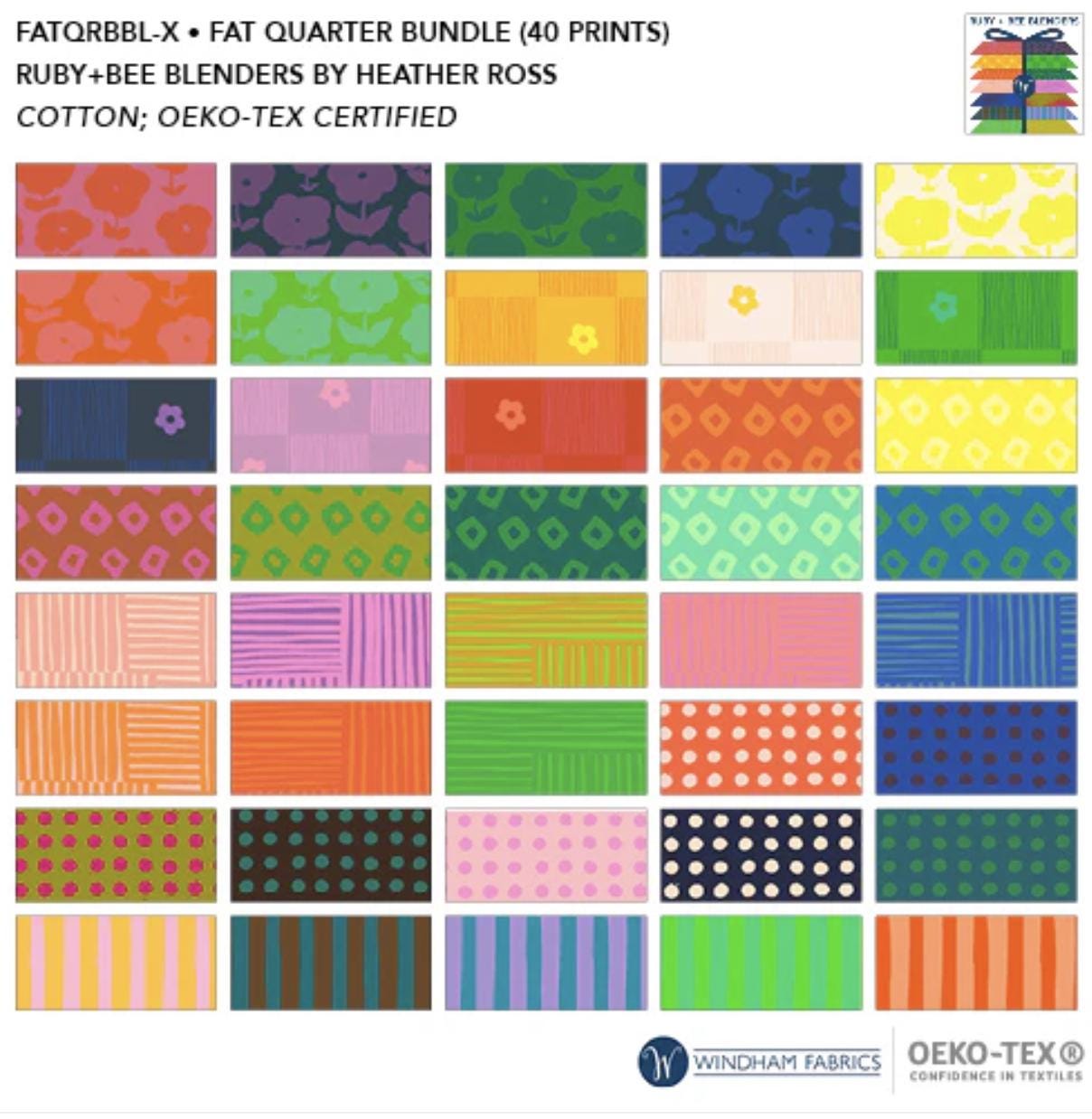 Ruby + Bee Fat Quarter Blender Bundle