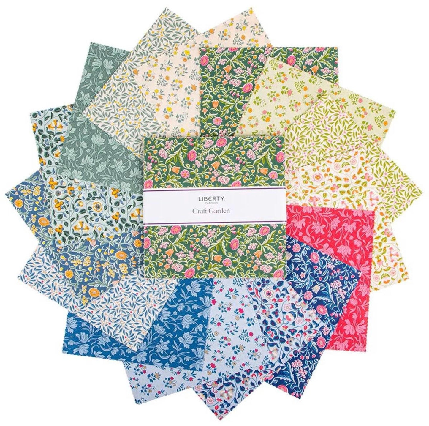 Liberty Fabric Craft Garden 10 Stackers - Quilt Fabric Bundle