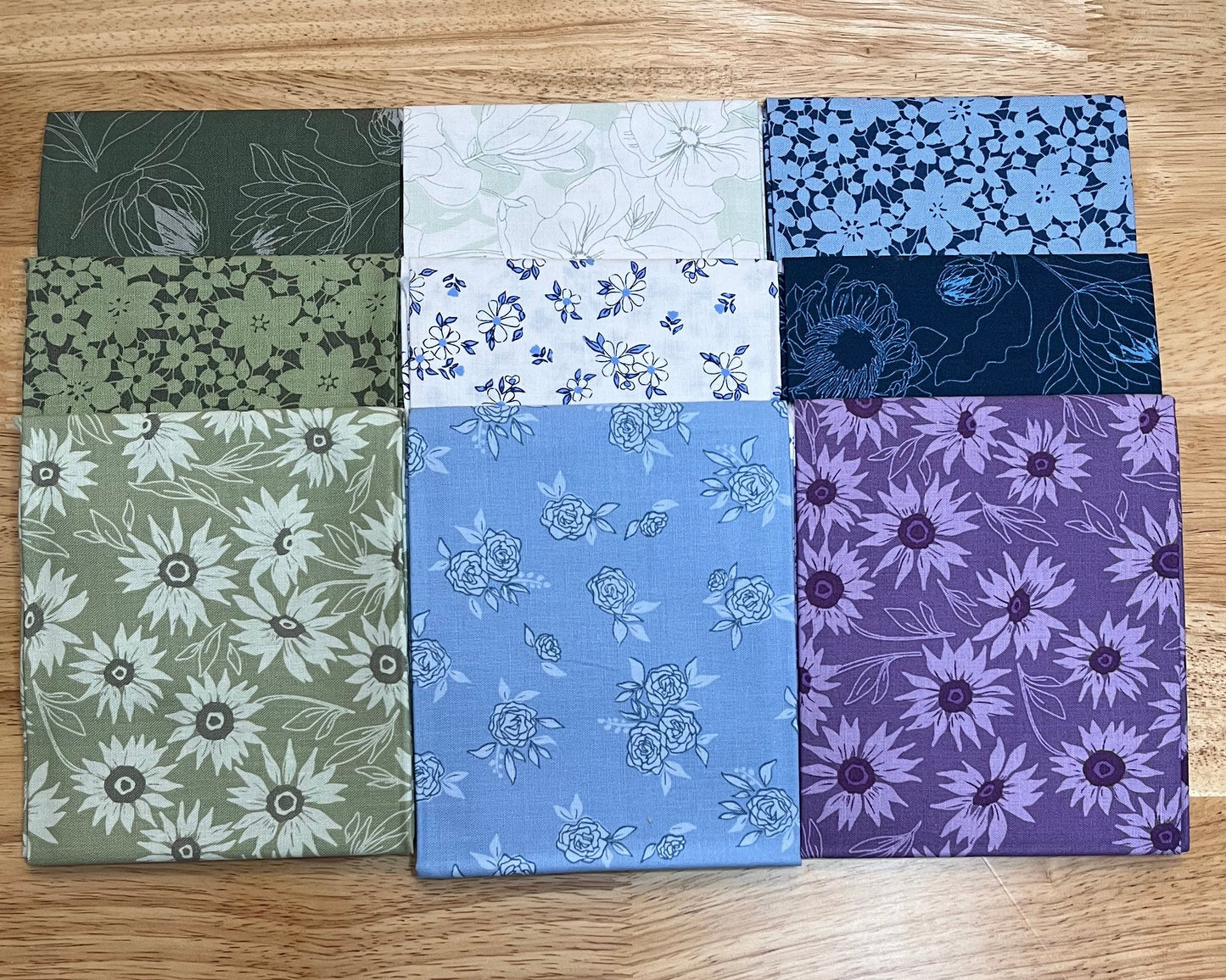 Color Me Whispered Fat Quarter Bundle - 28 Natural Floral Fabrics