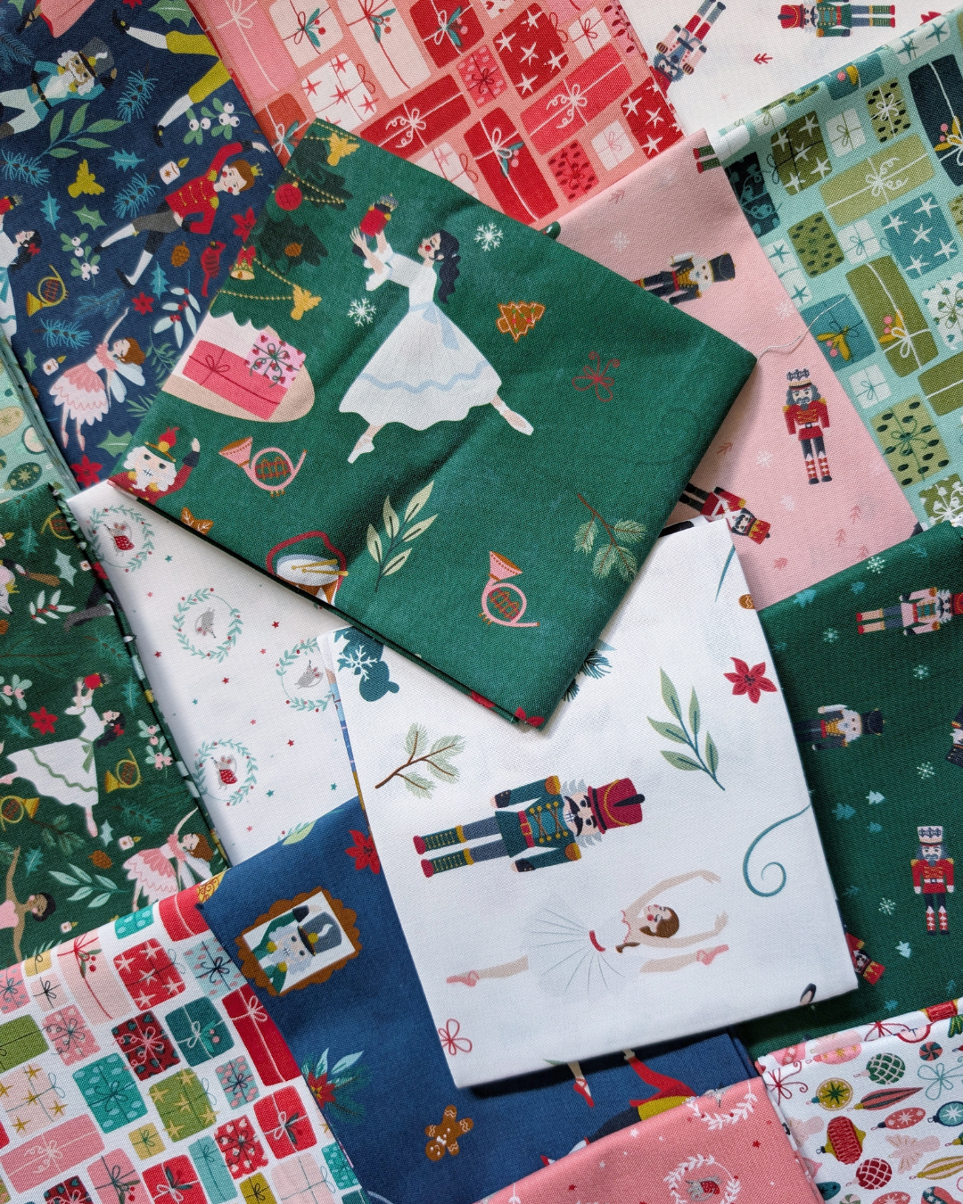 Nutcracker Traditions Fat Quarter Bundle - 22 Magical Holiday Fabrics