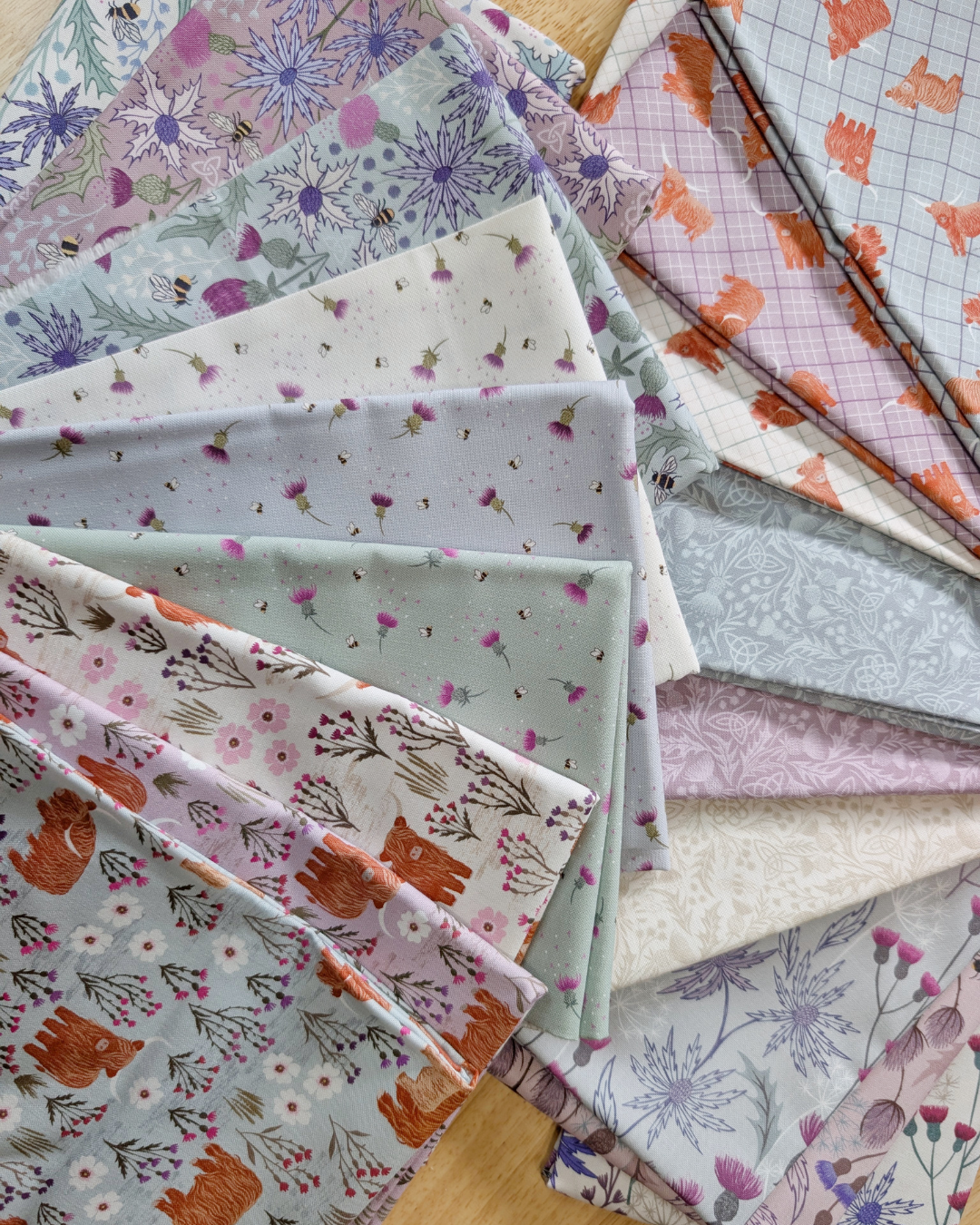 Celtic Summer Fat Quarter Bundle - 18 Charming Cottagecore Fabrics
