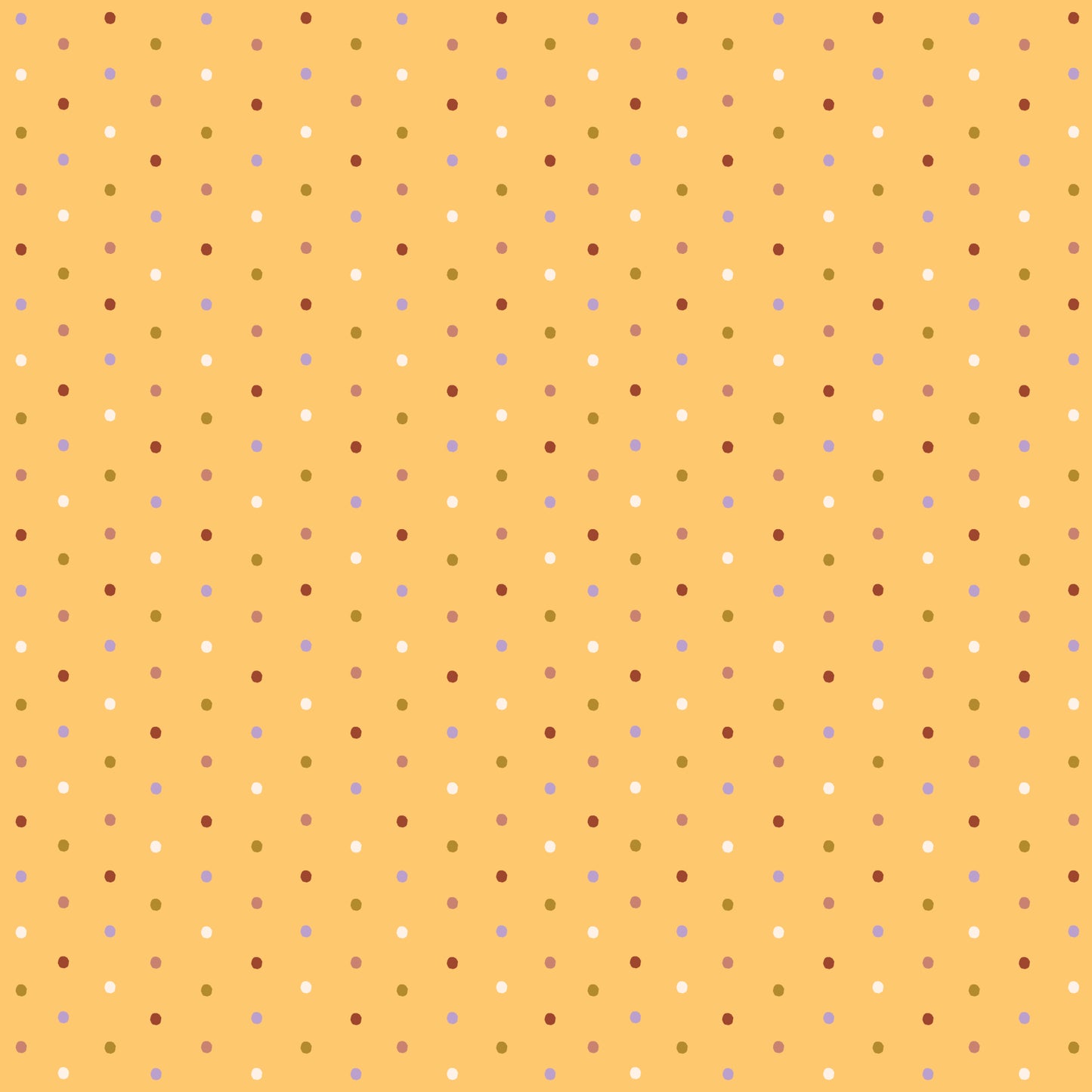 Retro Meadow Sprinkles in Gold - Cloud9 Organic Quilting Cotton