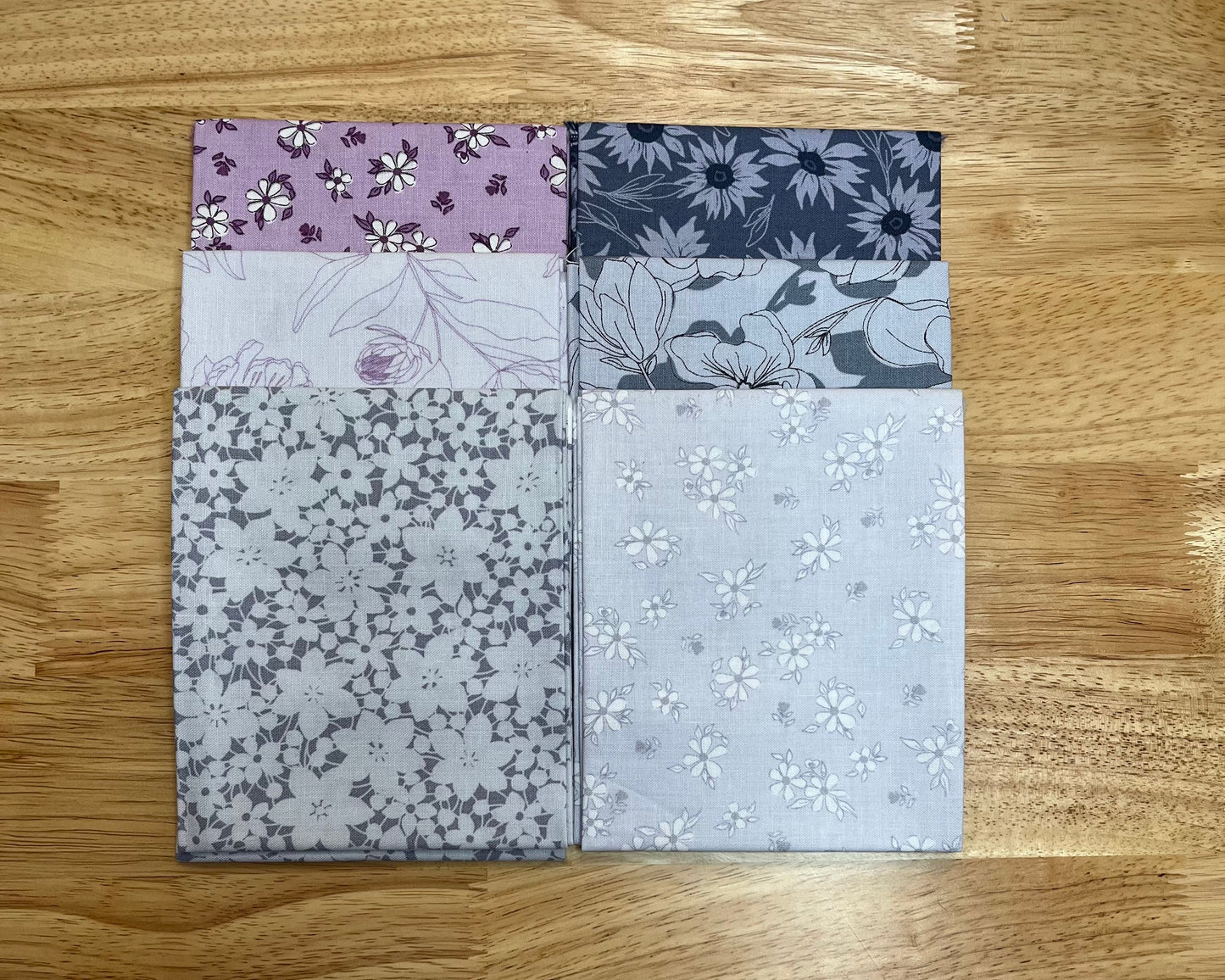 Color Me Whispered Fat Quarter Bundle - 28 Natural Floral Fabrics
