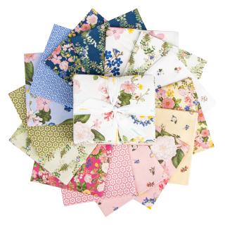 Everbloom Fat Quarter Bundle - 15 Royal Botanical Fabrics