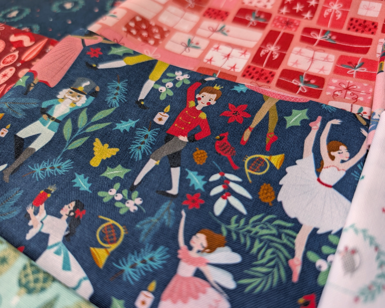 Nutcracker Traditions Fat Quarter Bundle - 22 Magical Holiday Fabrics