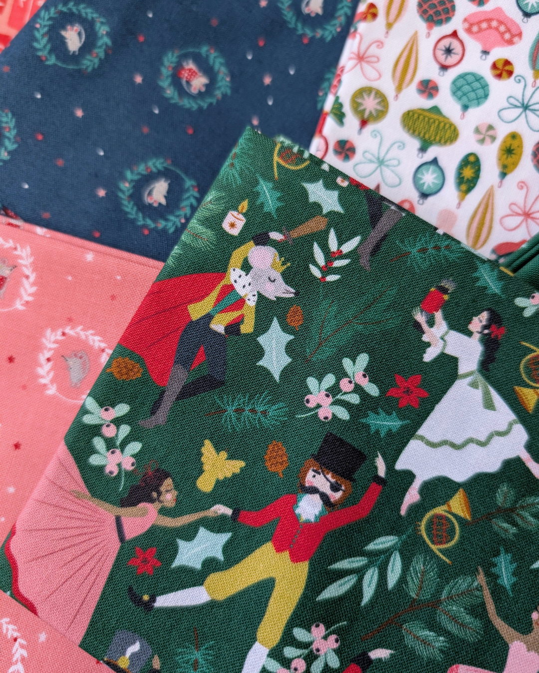 Nutcracker Traditions Fat Quarter Bundle - 22 Magical Holiday Fabrics