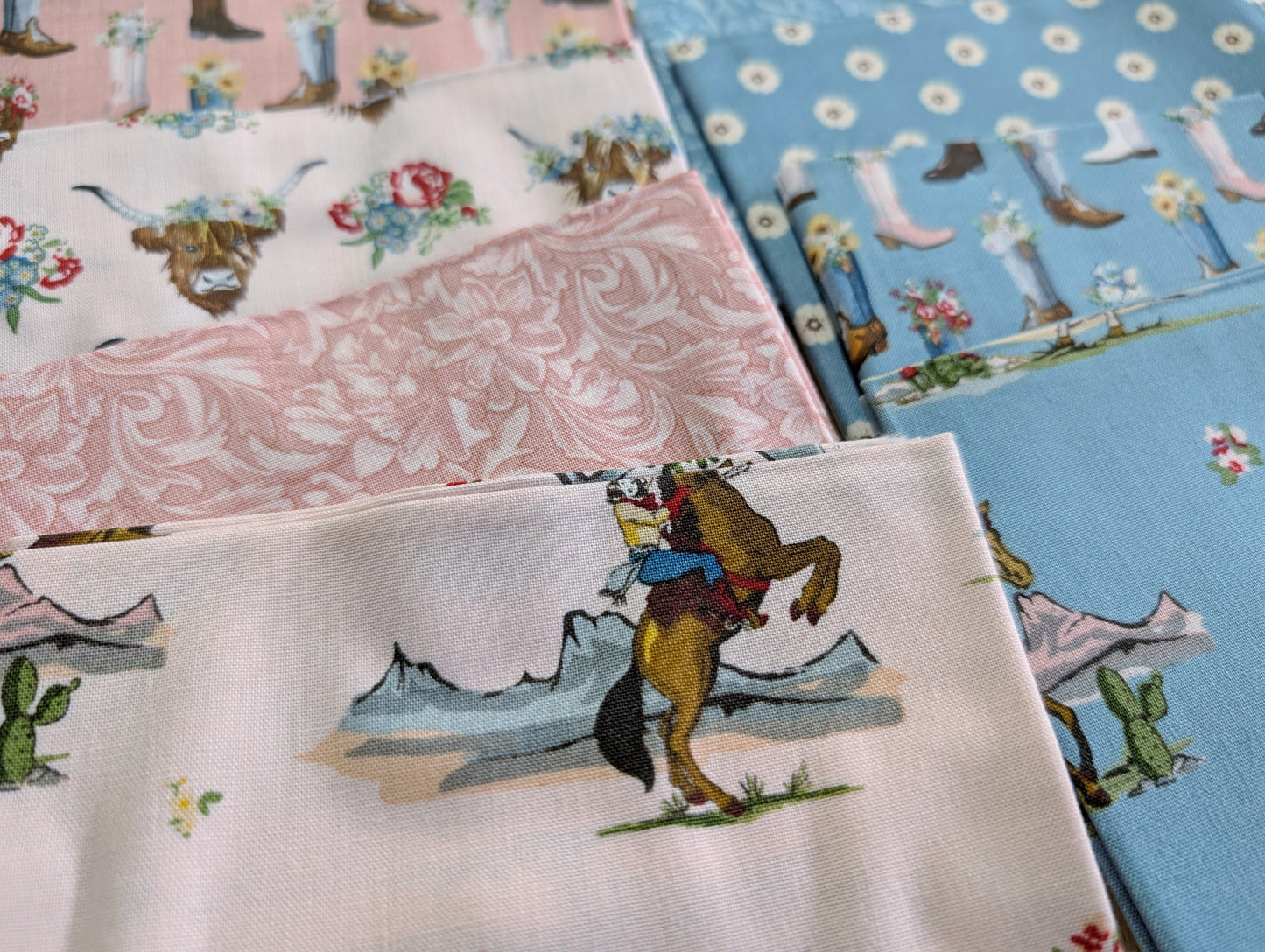 Cowgirl Fat Quarter Bundle - 21 Charming Western Fabrics