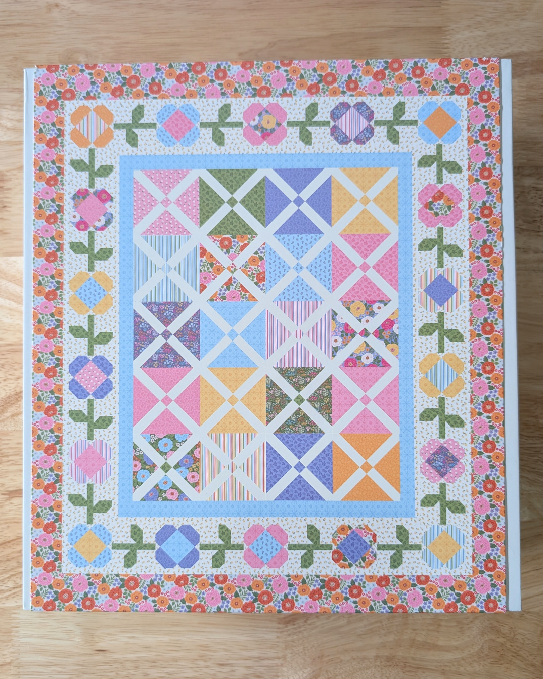 Plaid and Posies Quilt Kit