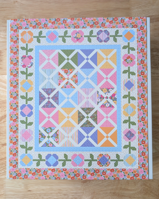 Plaid and Posies Quilt Kit