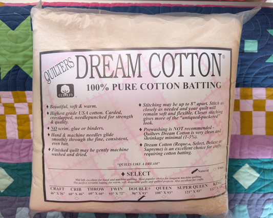 Quilters Dream 100% Pure Cotton Batting