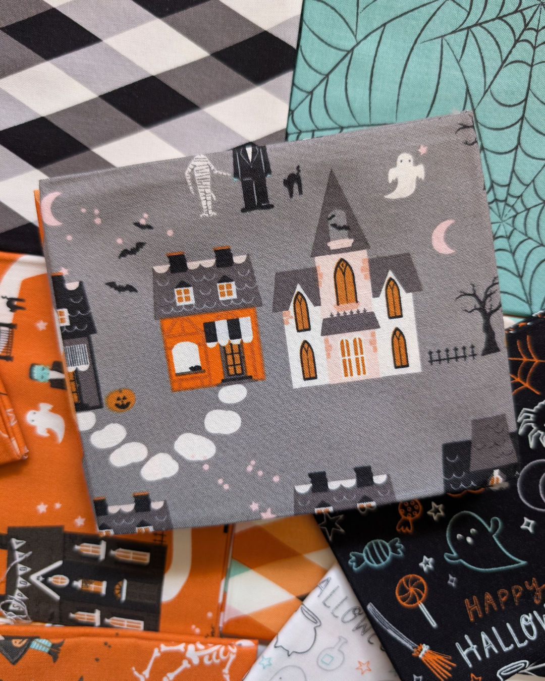 Frank and Friends Fat Quarter Bundle - Frightfully Charming Halloween Fabric