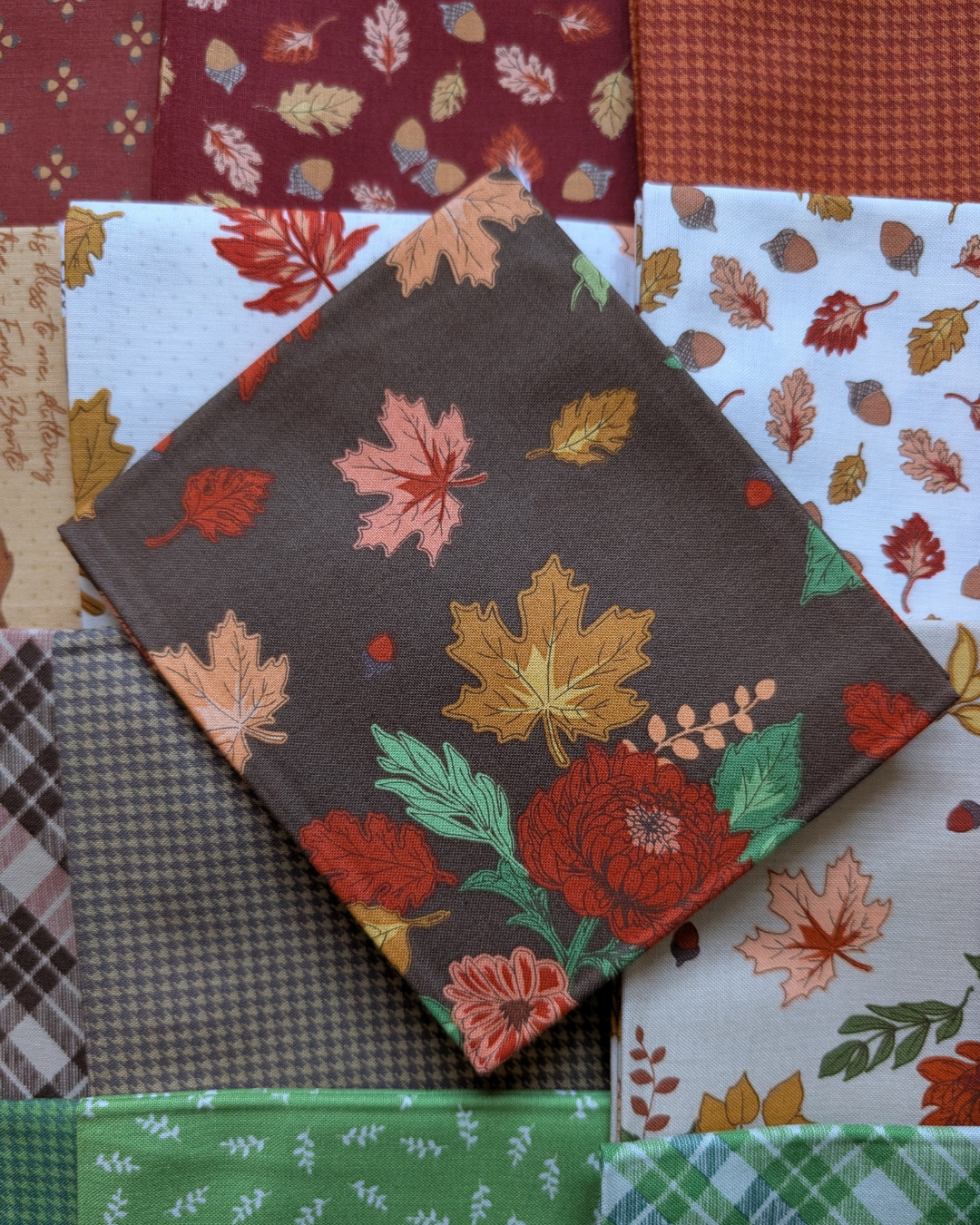Cozy Autumn Fat Quarter Bundle - 24 Quaint Fall Fabrics