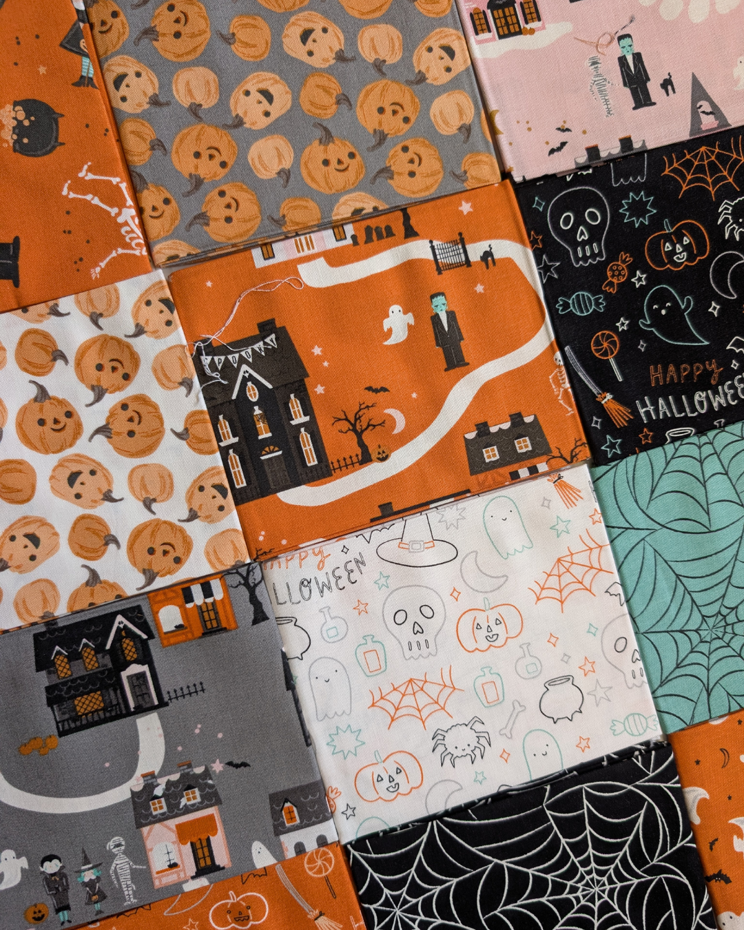 Frank and Friends Fat Quarter Bundle - Frightfully Charming Halloween Fabric