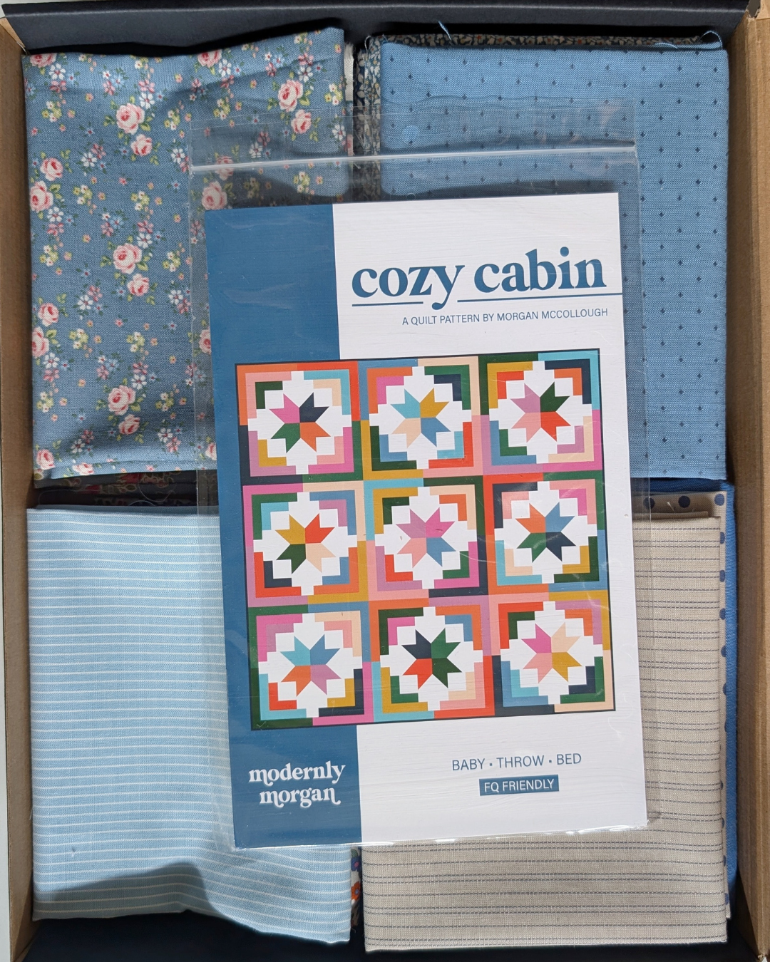 Cozy Cabin Quilt Kit with Tilda Fabric's Creating Memories - Summer Collection
