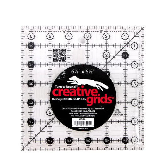 6.5" x 6.5" Creative Grids Square Quilting Ruler