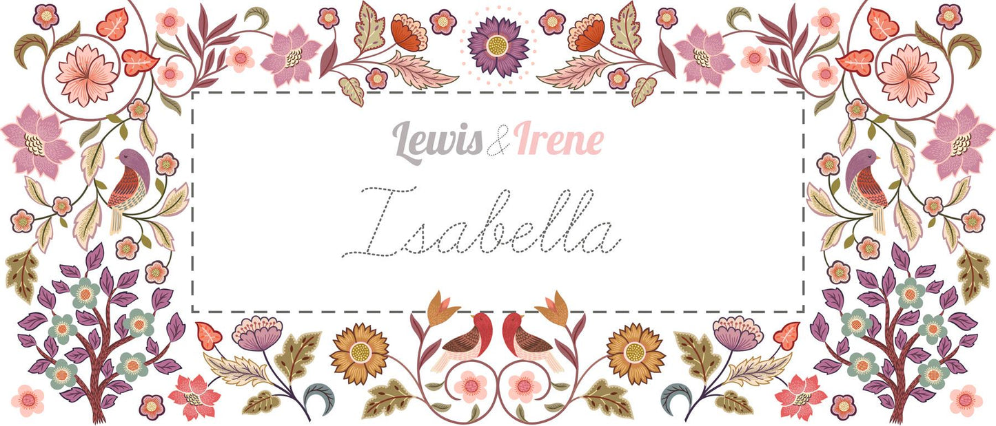 Isabella Collection with Arts and Crafts Florals - Lewis & Irene Quilting Cotton