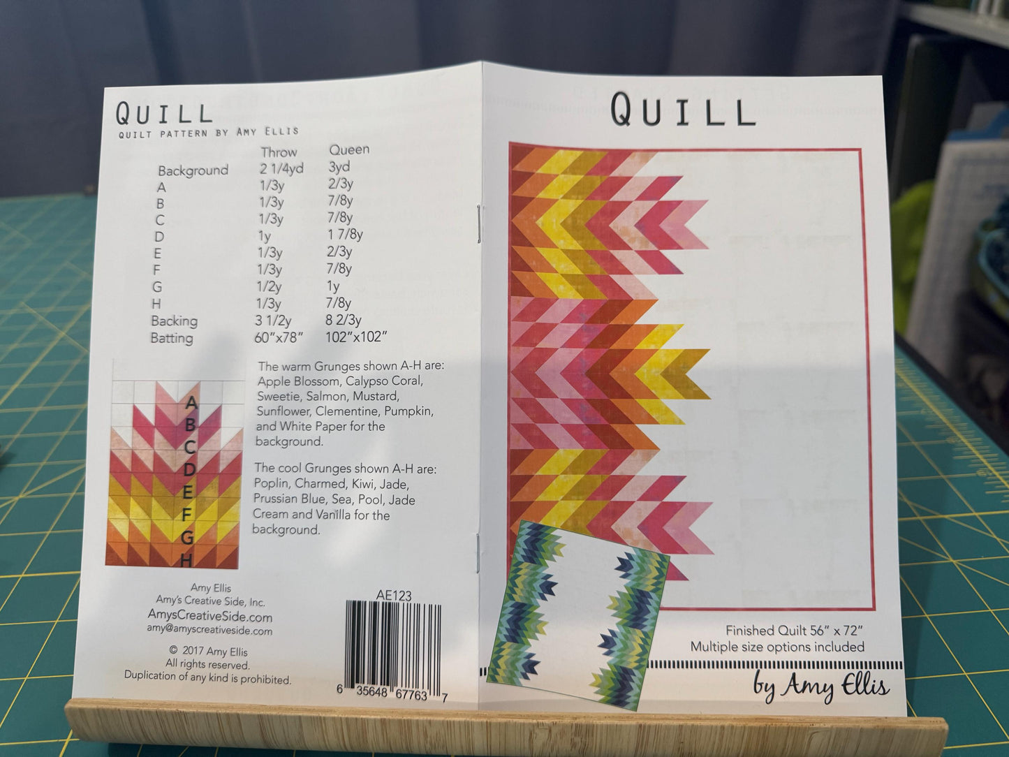 Quill Quilt Kit - Featuring Moonlit by Windham Fabrics - Blue and Green Quilt Pattern