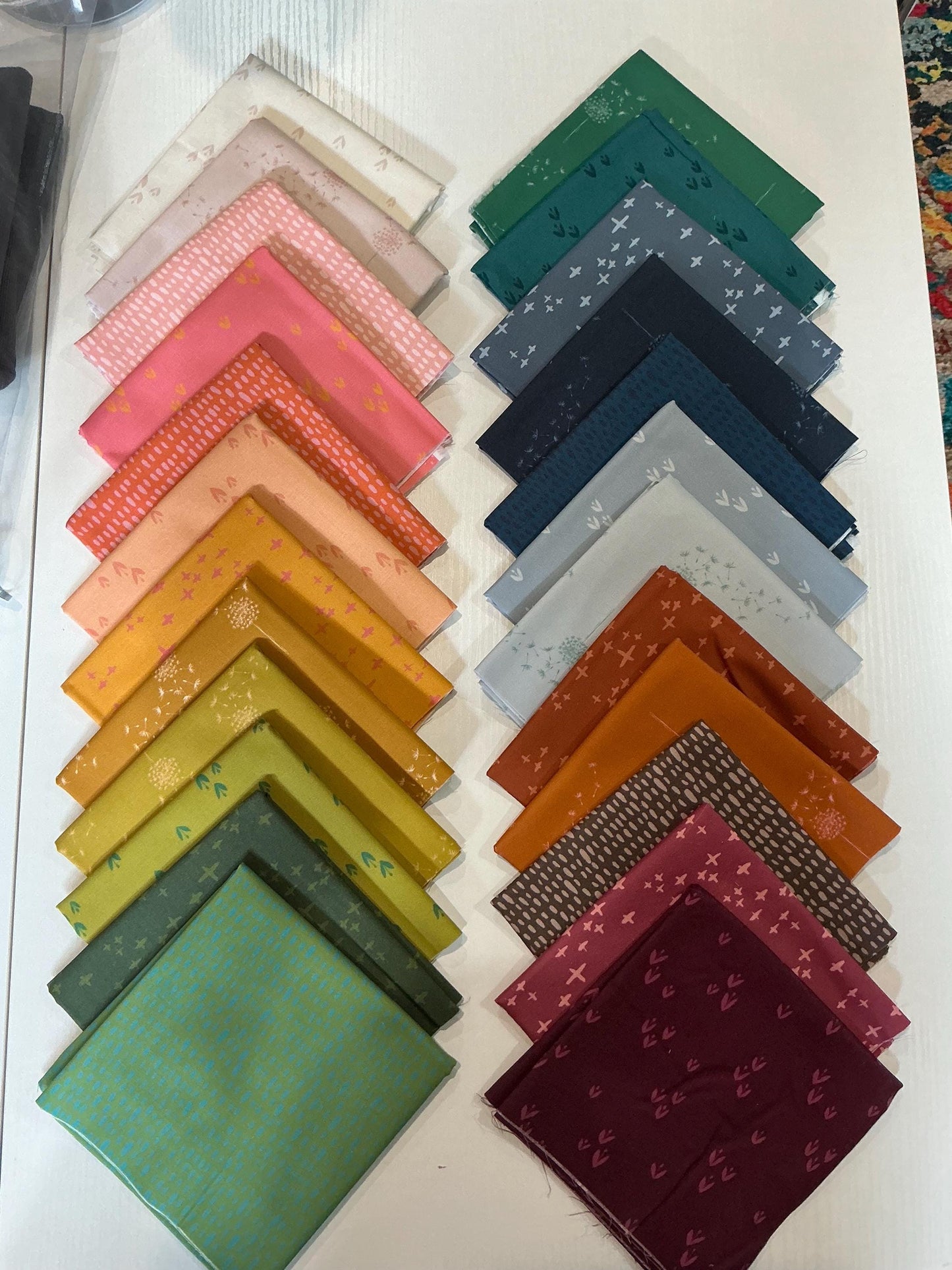 24-Piece Moonlit Fabric Bundle for Quilts - 1/3 Yard