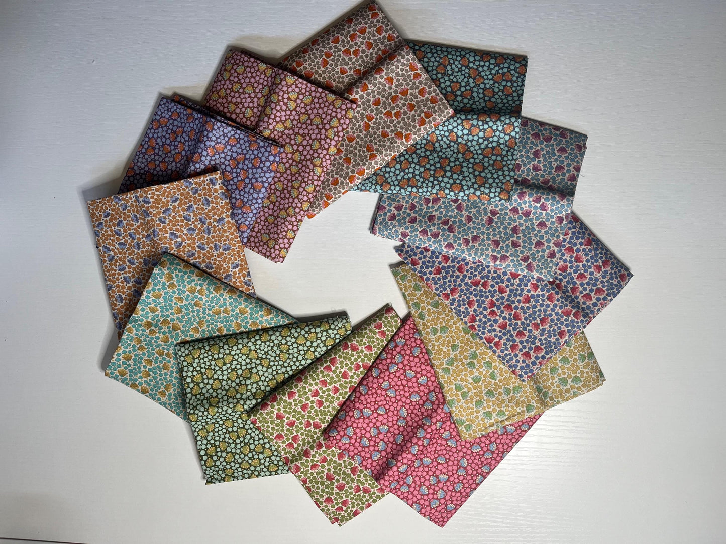 Tilda Wallflower Fat Quarter Bundle 12 pieces- Bellflower Cotton Fabric