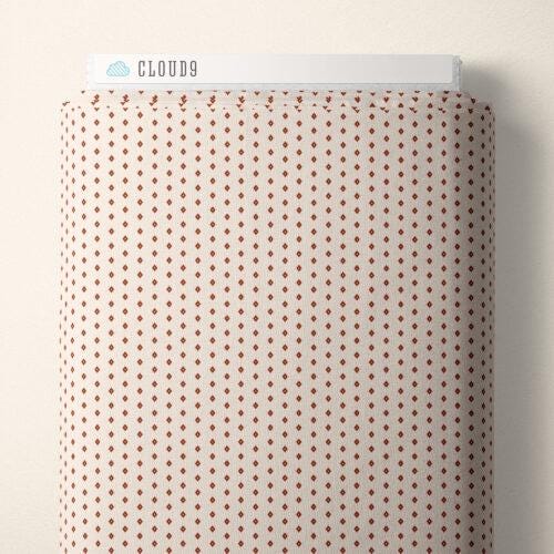 Retro Meadow Diamond Fabric in Salt - Cloud9 Organic Quilting Cotton