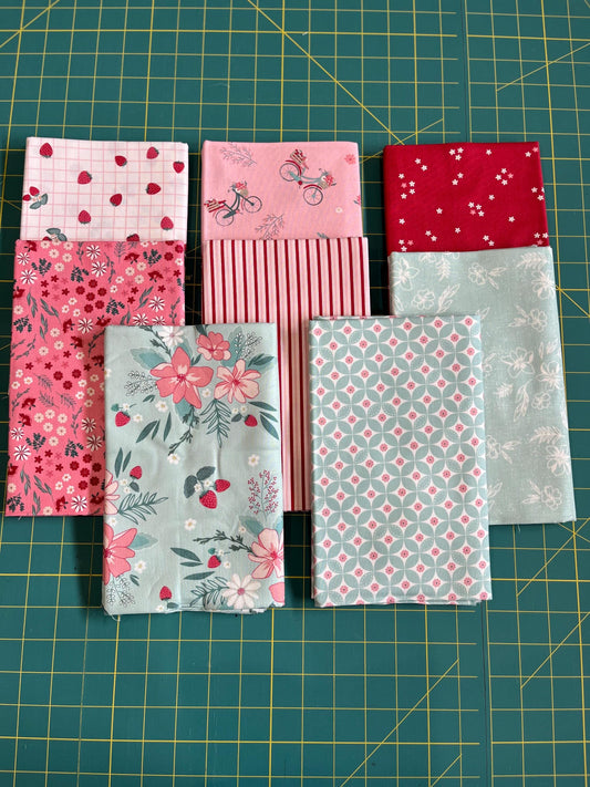 Berry Market Quilt Fabric Bundle - 8 Patterns - 1 Yard