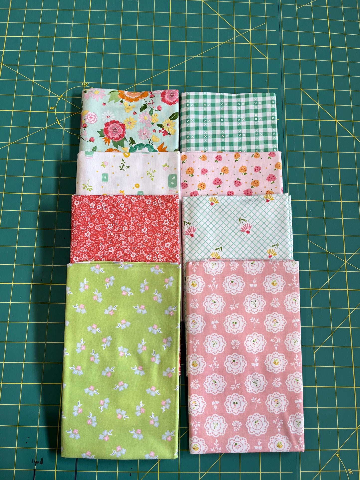 Summer Skies and Fireflies Quilt Fabric Bundle - 8 patterns - 1 yard bundle