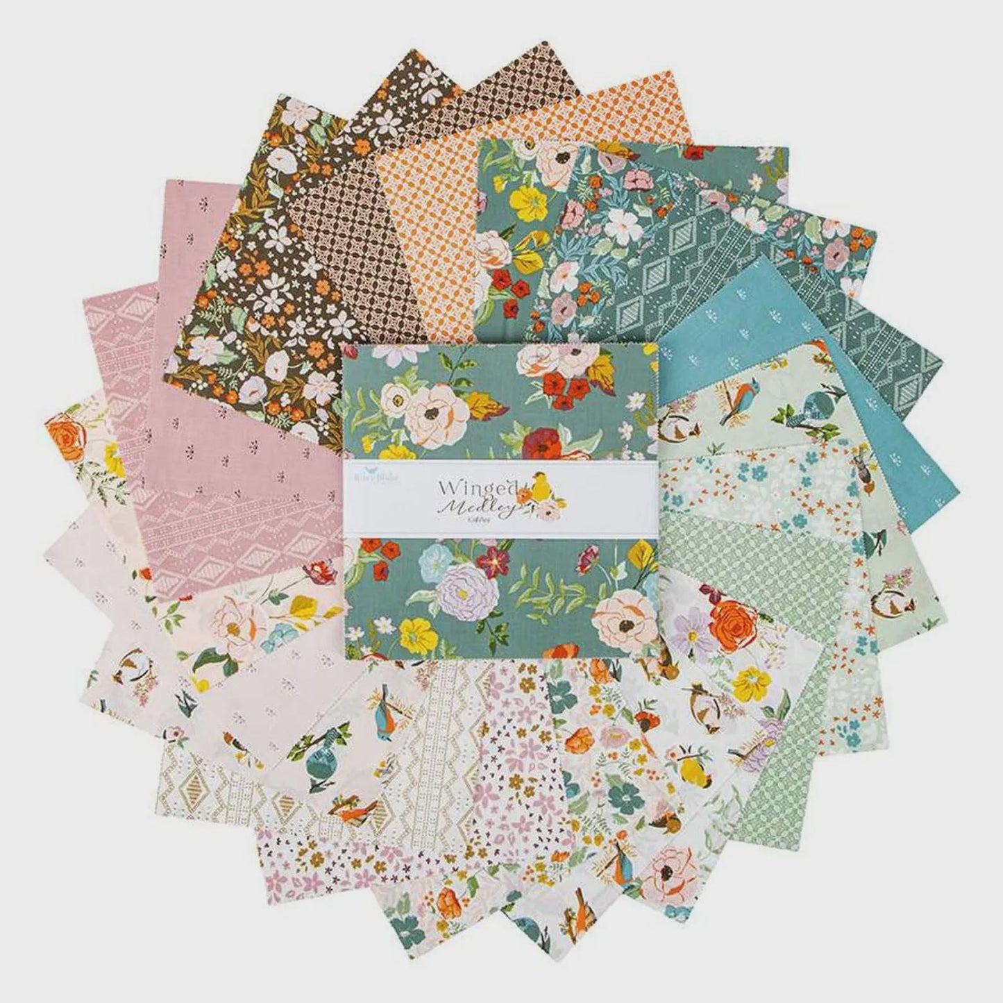 Winged Medley Quilt Fabric - 10" Stacker - 42 Pieces