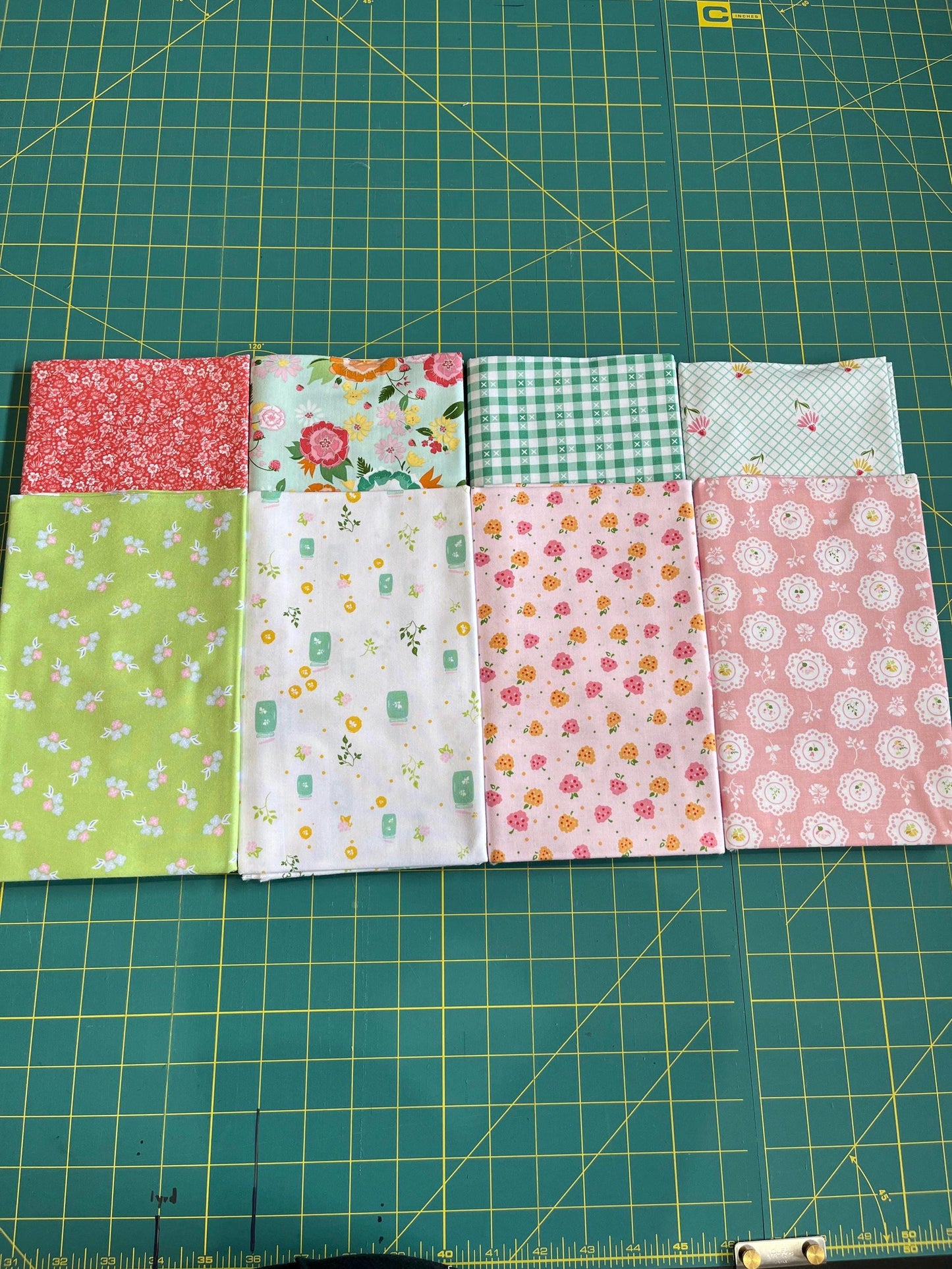 Summer Skies and Fireflies Quilt Fabric Bundle - 8 patterns - 1 yard bundle