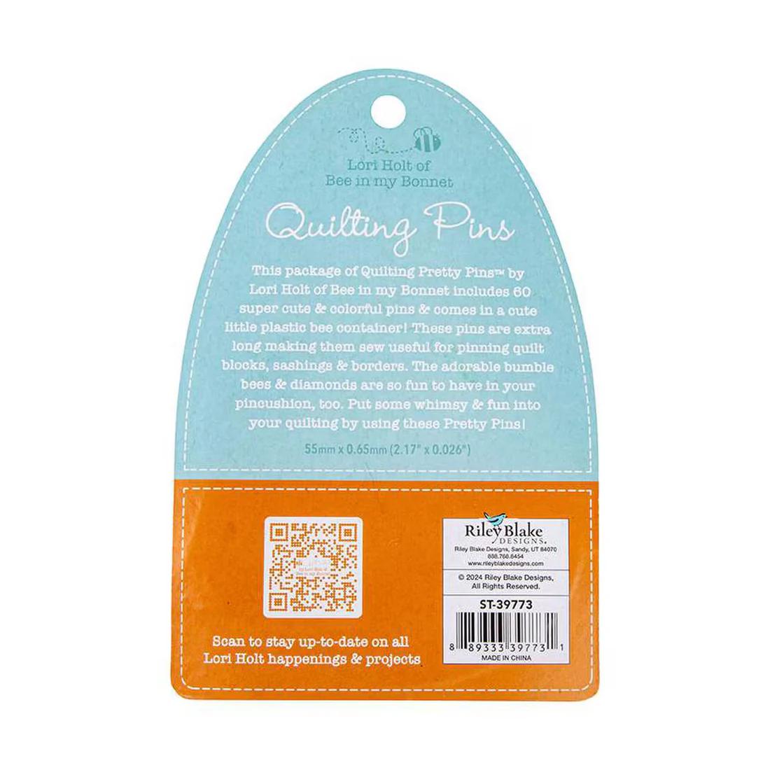 Pretty Pins by Lori Holt - 60 Extra Long Quilting Pins