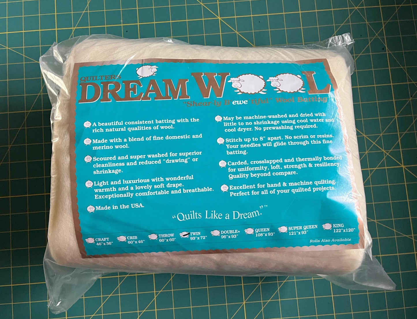 Quilters Dream Wool- Light Yet Lofty