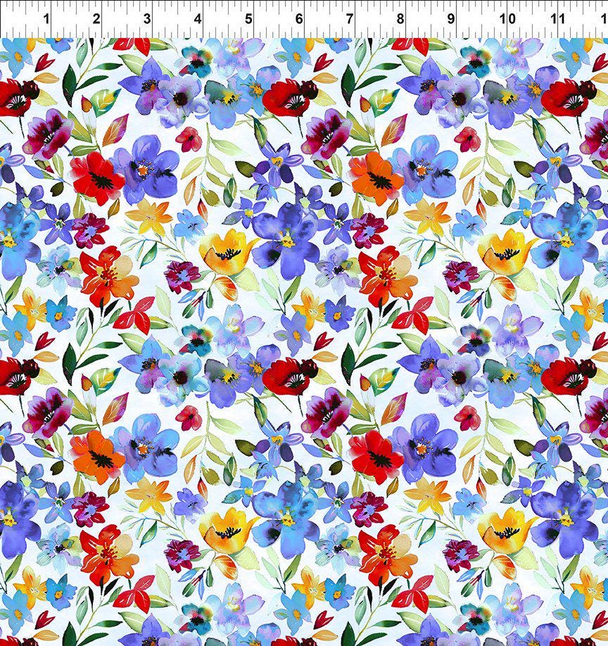 Day and Night Flower Garden Fabrics - In the Beginning Collection