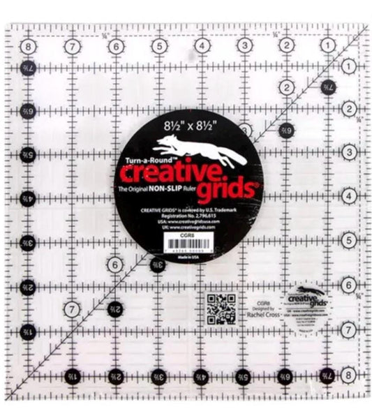 8.5" x 8.5" Creative Grids Square Quilting Ruler