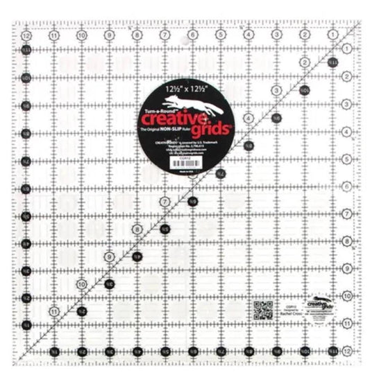 12.5" x 12.5" Creative Grids Square Quilting Ruler