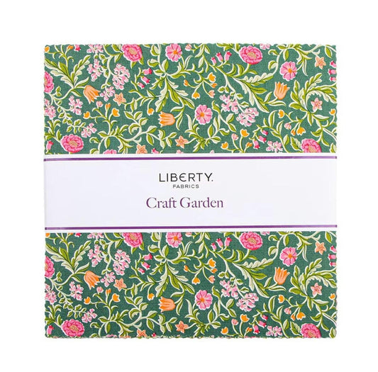 Liberty Fabric Craft Garden 10 Stackers - Quilt Fabric Bundle