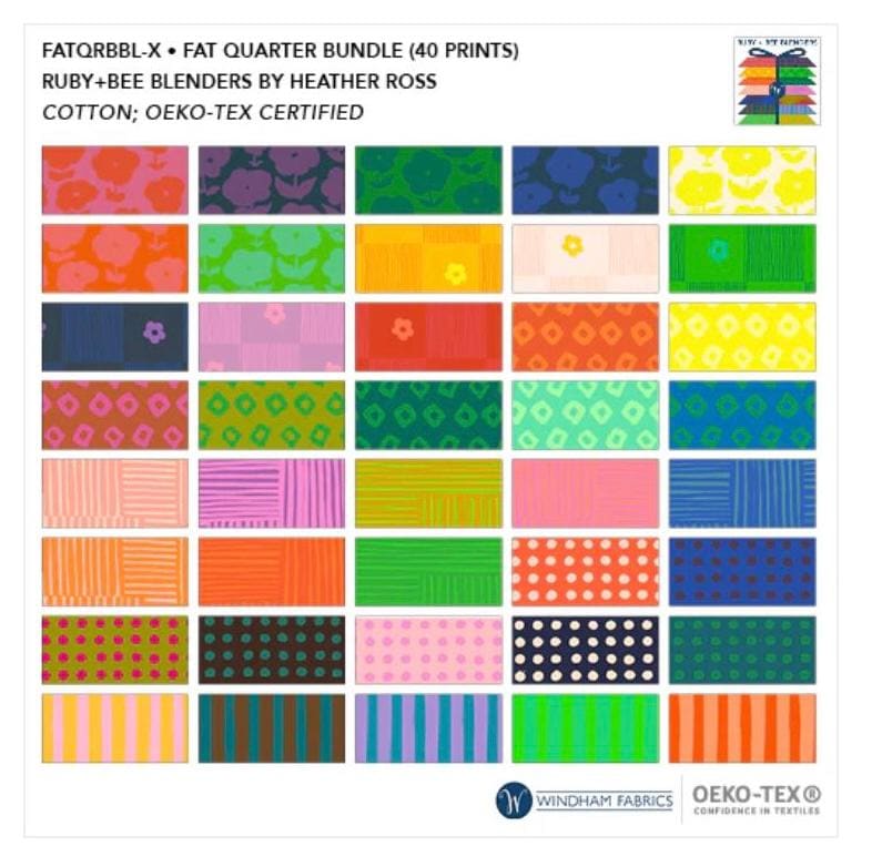 Ruby + Bee Blenders - Fat Quarter Bundle - Quilt Fabric