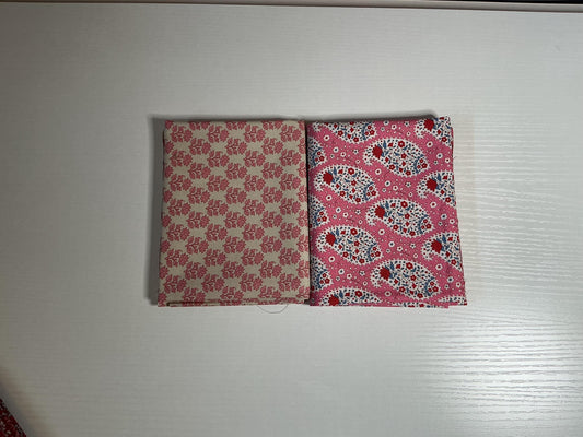 Tilda Vintage red/pink fabric bundle.