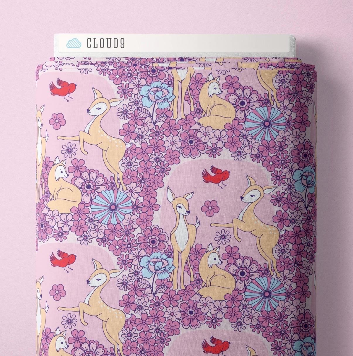 Cloud9 Forest Friends Cut Fabric - Sold by 1/2 Yard