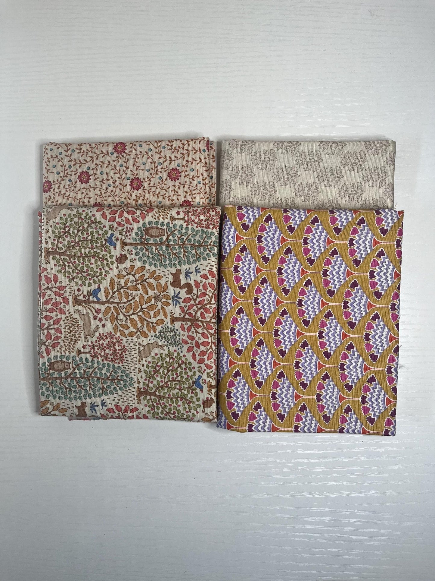Vintage Tilda Fabrics - Cream Gold - Fat Quarter Bundle of 10