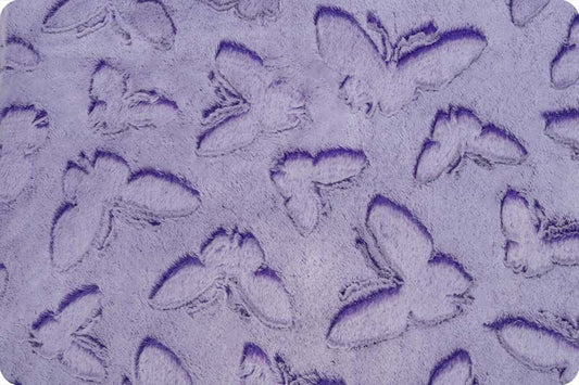 Luxe Cuddle Cut Frosted Butterfly in Lavender is an ultra soft and dreamy option for quilt backing in an enchanting light shade of purple. 